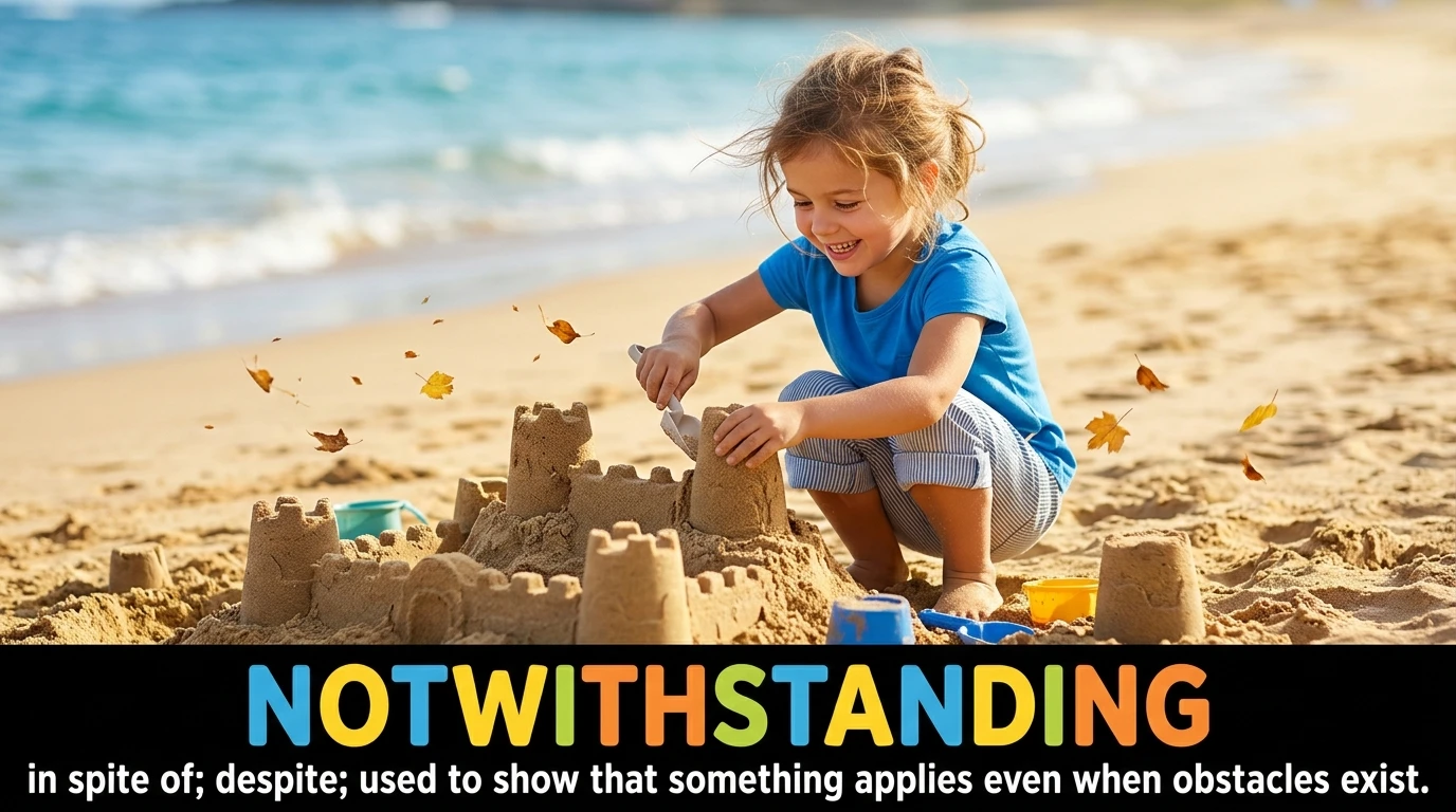 English Illustration for notwithstanding